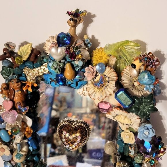 Wendy Gell Incredible Lady and  Tramp Mirror. Collectors one of a kind. Disney! - Picture 3 of 6